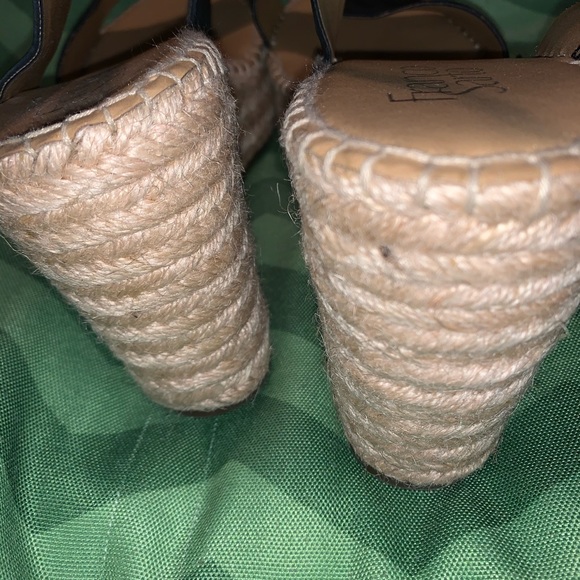 Franco Sarto Black Wedge Platform Sandals - Picture 9 of 13